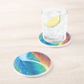 Sunset Surf Wave Medium (50" x 60") Tapestry コースター (側面)