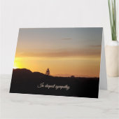 Sunset sympathy card カード (正面)
