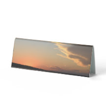 Sunset Tent sign for party (matches wrapping paper