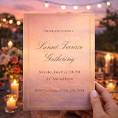 Sunset Terrace Soirée Invitation 招待状