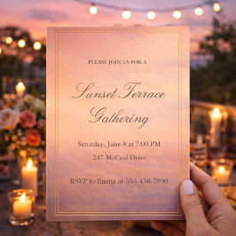 Sunset Terrace Soirée Invitation 招待状