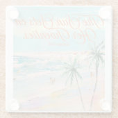 Sunset Themed 30th Birthday  ガラスコースター (裏面)