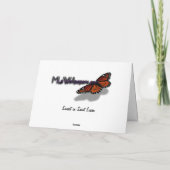 Sunset Through Palm Fronds Tropical Seascape サンキューカード (裏面)