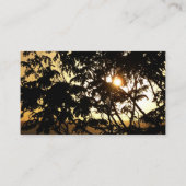 Sunset Through Trees I Tropical Photography 名刺 (裏面)