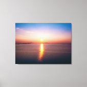 Sunset Tranquility Over Calm Waters キャンバスプリント (正面)