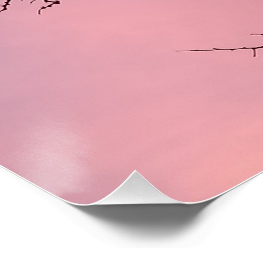 Sunset Tree Branches Photograph Planetm13 ポスター (コーナー)