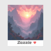 Sunset Valley - Square Vinyl  シール (シート)