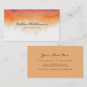 Sunset Watercolor Business Card  名刺 (正面/裏面)