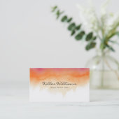 Sunset Watercolor Business Card  名刺 (スタンド正面)