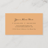 Sunset Watercolor Business Card  名刺 (裏面)