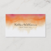 Sunset Watercolor Business Card  名刺 (正面)