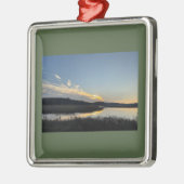 Sunset Waterscape Reflection Ornament  メタルオーナメント (左)