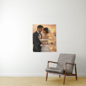 Sunset Weeding Beach Bride and Groom タペストリー (インサイチュ)