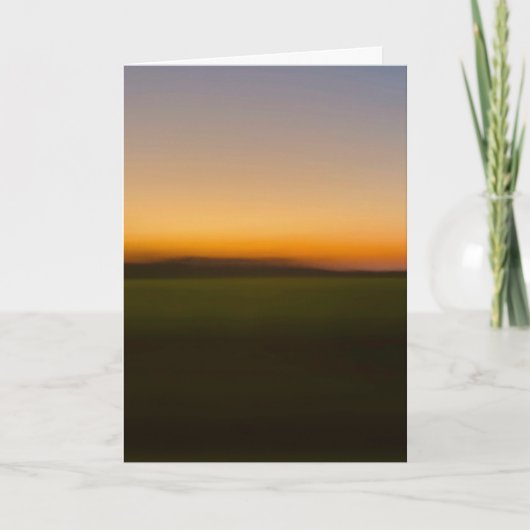 Sunset while passing through southern Illinois カード (正面)