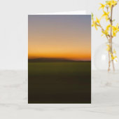 Sunset while passing through southern Illinois カード (黄色い花)