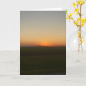 Sunset while passing through southern Illinois カード (黄色い花)