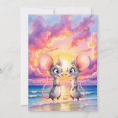 Sunset Whispers – A Tiny Love Story.  招待状 (裏面)