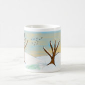 Sunset Winter Scape コーヒーマグカップ (中央)