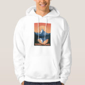 SunsetPeak: Majestic Mountain Sunset Hoodie パーカ (正面)