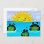 SUNSHINEおよびFrogsはがき ポストカード (正面/裏面)
