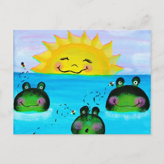 SUNSHINEおよびFrogsはがき ポストカード (正面)