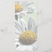 Sunshineのメニュー結婚に2つのデイジー メニュー (裏面)