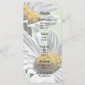 Sunshineのメニュー結婚に2つのデイジー メニュー (正面/裏面)