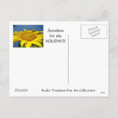 SUNSHINEポストカードヒマワリはがき休日 シーズンポストカード (裏面)