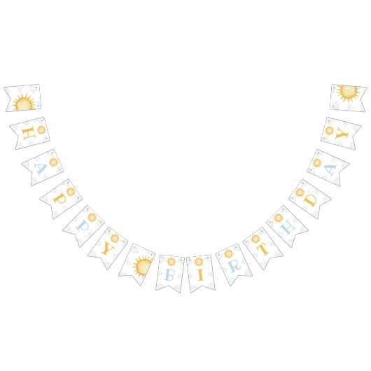 Sunshine 1st Birthday Party Banner バンティングフラッグ (全)