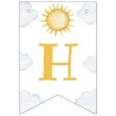 Sunshine 1st Birthday Party Banner バンティングフラッグ (第2の旗)