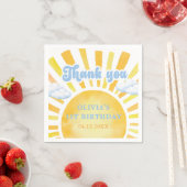 Sunshine and Clouds Birthday Party  スタンダードカクテルナプキン (インサイチュ)