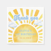 Sunshine and Clouds Birthday Party  スタンダードカクテルナプキン (正面)