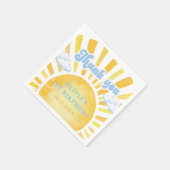 Sunshine and Clouds Birthday Party  スタンダードカクテルナプキン (角)