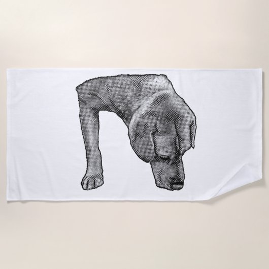 Sunshine And Dots ビーチタオル (正面)