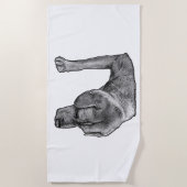 Sunshine And Dots ビーチタオル (正面)