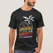 Sunshine And Margaritas Summer Vacation Beach Tシャツ (正面)