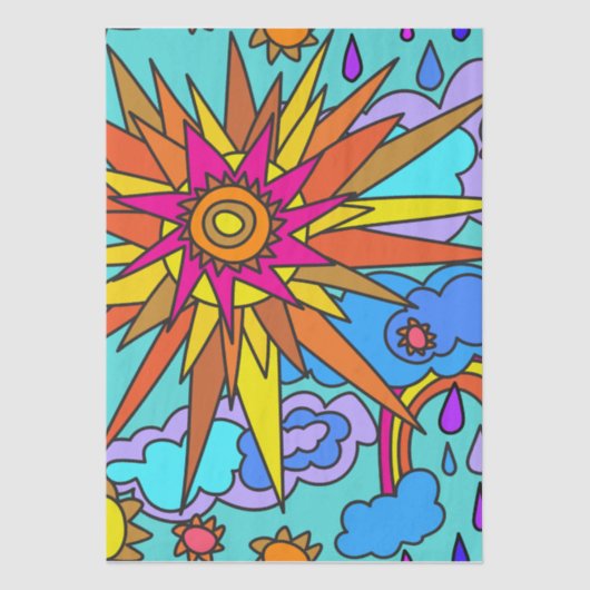 Sunshine and Rainbows Tissue Paper 薄葉紙 (正面)