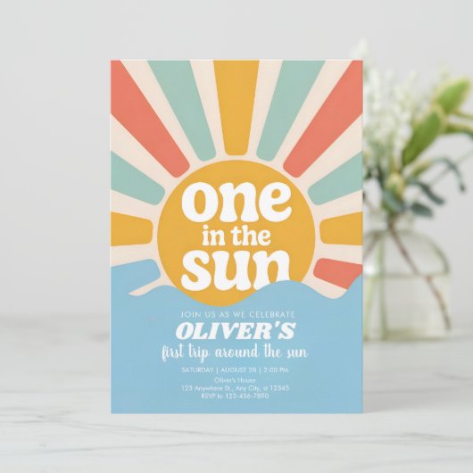 Sunshine and Smiles One Year Celebration  招待状 (スタンド正面)