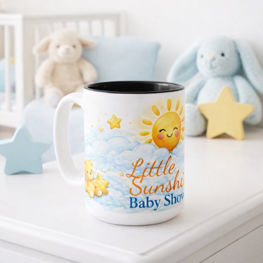 Sunshine And Sophistication Baby Shower ツートーンマグカップ
