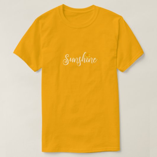 Sunshine and Sunflower tee Tシャツ (デザイン正面)