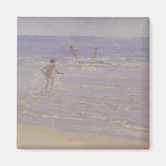 Sunshine at Skagen: Boys Swimming, 1892 マグネット (正面)