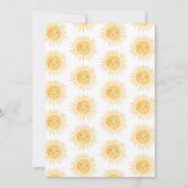 Sunshine Baby Shower  サンキューカード (裏面)