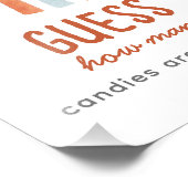 Sunshine Baby Shower Guessing Game Sign フォトプリント (角)