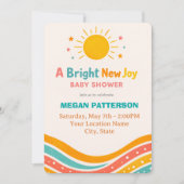 Sunshine Baby Shower Invitation | Gender Neutral 招待状 (正面)