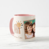Sunshine Best Mom Ever Rainbow Retro Mug マグカップ (正面左)