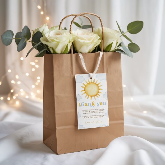 Sunshine Birthday Favor Tag ギフトタグ