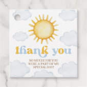 Sunshine Birthday Favor Tag フェイバータグ (正面)