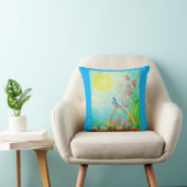 Sunshine blue skies throw pillow  クッション (椅子)