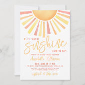 Sunshine Boho Sun Baby Shower 招待状 (正面)