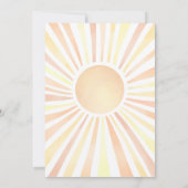 Sunshine Boho Sun Baby Shower 招待状 (裏面)